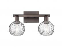 Innovations Lighting 716-2W-OB-G1215-6 - Athens Water Glass - 2 Light - 17 inch - Oil Rubbed Bronze - Bath Vanity Light