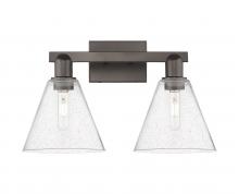 Innovations Lighting 716-2W-OB-GBC-84 - Berkshire Glass - 2 Light - 19 inch - Oil Rubbed Bronze - Bath Vanity Light