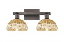 Innovations Lighting 716-2W-OB-NBD2-75-NAT - Natural Ballston Dome - 2 Light - 16 inch - Oil Rubbed Bronze - Bath Vanity Light
