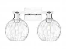 Innovations Lighting 716-2W-PC-G1215-8 - Athens Water Glass - 2 Light - 19 inch - Polished Chrome - Bath Vanity Light