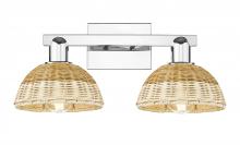 Innovations Lighting 716-2W-PC-NBD2-75-NAT - Natural Ballston Dome - 2 Light - 16 inch - Polished Chrome - Bath Vanity Light