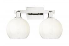 Innovations Lighting 716-2W-PN-G483-8OP - Brookhaven Globe - 2 Light - 16 inch - Polished Nickel - Bath Vanity Light