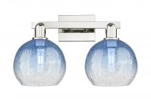 Innovations Lighting 716-2W-PN-G483-8SB - Brookhaven Globe - 2 Light - 16 inch - Polished Nickel - Bath Vanity Light