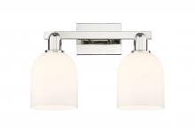 Innovations Lighting 716-2W-PN-G558-6GWH - Bella - 2 Light - 17 inch - Polished Nickel - Bath Vanity Light