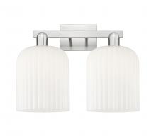 Innovations Lighting 716-2W-SN-G559-8GWH - Bridal Veil - 2 Light - 19 inch - Brushed Satin Nickel - Bath Vanity Light