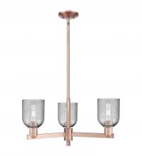 Innovations Lighting 716-3CR-AC-G257 - Caledonia - 3 Light - 27 inch - Antique Copper - Stem hung - Pendant