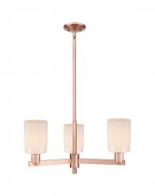 Innovations Lighting 716-3CR-AC-G341 - Hadley - 3 Light - 26 inch - Antique Copper - Stem hung - Pendant