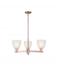 Innovations Lighting 716-3CR-AC-G381 - Castile - 3 Light - 28 inch - Antique Copper - Stem hung - Pendant