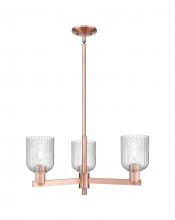 Innovations Lighting 716-3CR-AC-G559-5SDY - Bridal Veil - 3 Light - 18 inch - Antique Copper - Pendant