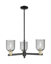Innovations Lighting 716-3CR-BAB-G257 - Caledonia - 3 Light - 27 inch - Black Antique Brass - Stem hung - Pendant