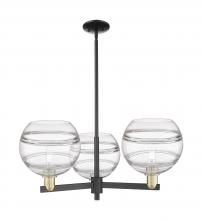 Innovations Lighting 716-3CR-BAB-G556-10CL - Rochester - 3 Light - 32 inch - Black Antique Brass - Stem hung - Pendant