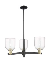 Innovations Lighting 716-3CR-BAB-G558-6CL - Bella - 3 Light - 27 inch - Black Antique Brass - Stem hung - Pendant