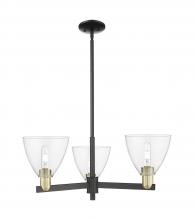 Innovations Lighting 716-3CR-BAB-GBD-752 - Bristol - 3 Light - 29 inch - Black Antique Brass - Stem hung - Pendant