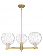 Innovations Lighting 716-3CR-BB-G1215-8 - Athens Water Glass - 3 Light - 30 inch - Brushed Brass - Stem hung - Pendant