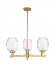 Innovations Lighting 716-3CR-BB-G459-6CL - Preston Bulb - 3 Light - 18 inch - Brushed Brass - Pendant