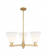Innovations Lighting 716-3CR-BB-GBC-81 - Berkshire Glass - 3 Light - 30 inch - Brushed Brass - Stem hung - Pendant