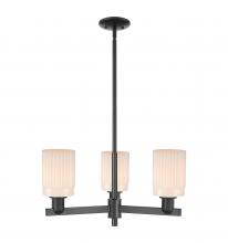 Innovations Lighting 716-3CR-BK-G341 - Hadley - 3 Light - 26 inch - Matte Black - Stem hung - Pendant