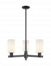 Innovations Lighting 716-3CR-BK-G801 - Clymer - 3 Light - 26 inch - Matte Black - Stem hung - Pendant
