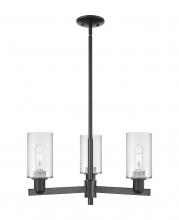 Innovations Lighting 716-3CR-BK-G802 - Clymer - 3 Light - 26 inch - Matte Black - Stem hung - Pendant