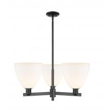 Innovations Lighting 716-3CR-BK-GBD-91 - Bristol - 3 Light - 31 inch - Matte Black - Stem hung - Pendant