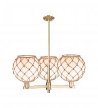 Innovations Lighting 716-3CR-CB-G121-10RB - Farmhouse Rope - 3 Light - 32 inch - Champagne Bronze - Stem hung - Pendant