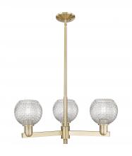 Innovations Lighting 716-3CR-CB-G122C-6CL - Athens - 3 Light - 28 inch - Champagne Bronze - Stem hung - Pendant