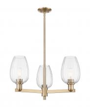 Innovations Lighting 716-3CR-CB-G457-6CL - Preston Flute - 3 Light - 18 inch - Champagne Bronze - Pendant