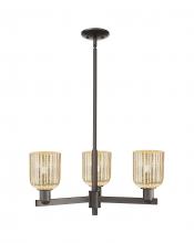 Innovations Lighting 716-3CR-OB-G559-5ME - Bridal Veil - 3 Light - 18 inch - Oil Rubbed Bronze - Pendant