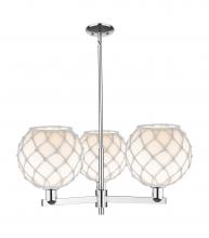 Innovations Lighting 716-3CR-PC-G121-10RW - Farmhouse Rope - 3 Light - 32 inch - Polished Chrome - Stem hung - Pendant