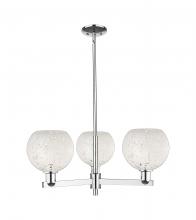 Innovations Lighting 716-3CR-PC-G1216-8WM - White Mouchette - 3 Light - 30 inch - Polished Chrome - Stem hung - Pendant