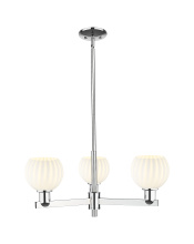 Innovations Lighting 716-3CR-PC-G1217-6WV - White Venetian - 3 Light - 28 inch - Polished Chrome - Stem hung - Pendant