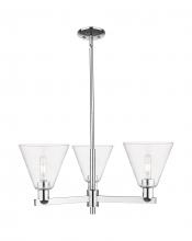 Innovations Lighting 716-3CR-PC-GBC-82 - Berkshire Glass - 3 Light - 30 inch - Polished Chrome - Stem hung - Pendant