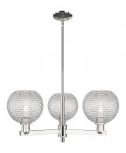 Innovations Lighting 716-3CR-PN-G122C-8CL - Athens - 3 Light - 30 inch - Polished Nickel - Stem hung - Pendant