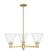 Innovations Lighting 716-3CR-SG-GBC-84 - Berkshire Glass - 3 Light - 30 inch - Satin Gold - Stem hung - Pendant