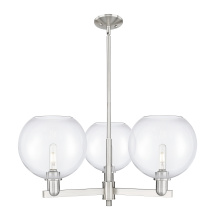 Innovations Lighting 716-3CR-SN-G122-10 - Athens - 3 Light - 32 inch - Satin Nickel - Stem hung - Pendant