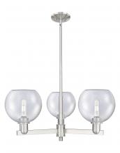 Innovations Lighting 716-3CR-SN-G124-8 - Athens - 3 Light - 30 inch - Satin Nickel - Stem hung - Pendant