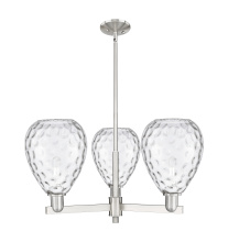 Innovations Lighting 716-3CR-SN-G372 - Waverly - 3 Light - 30 inch - Satin Nickel - Stem hung - Pendant