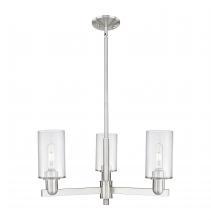 Innovations Lighting 716-3CR-SN-G802 - Clymer - 3 Light - 26 inch - Satin Nickel - Stem hung - Pendant