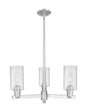 Innovations Lighting 716-3CR-SN-G804 - Clymer - 3 Light - 26 inch - Satin Nickel - Stem hung - Pendant