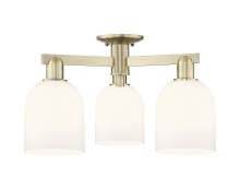 Innovations Lighting 716-3F-AB-G558-6GWH - Bella - 3 Light - 23 inch - Antique Brass - Semi-Flush Mount