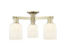 Innovations Lighting 716-3F-AB-G559-5GWH - Bridal Veil - 3 Light - 6 inch - Antique Brass - Semi-Flush Mount