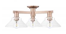 Innovations Lighting 716-3F-AC-G132 - Orwell - 3 Light - 26 inch - Antique Copper - Semi-Flush Mount