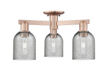 Innovations Lighting 716-3F-AC-G257 - Caledonia - 3 Light - 23 inch - Antique Copper - Semi-Flush Mount