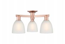 Innovations Lighting 716-3F-AC-G381 - Castile - 3 Light - 24 inch - Antique Copper - Semi-Flush Mount