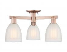 Innovations Lighting 716-3F-AC-G441 - Brookfield - 3 Light - 23 inch - Antique Copper - Semi-Flush Mount
