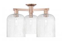 Innovations Lighting 716-3F-AC-G559-8SDY - Bridal Veil - 3 Light - 26 inch - Antique Copper - Semi-Flush Mount
