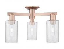 Innovations Lighting 716-3F-AC-G804 - Clymer - 3 Light - 21 inch - Antique Copper - Semi-Flush Mount