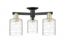 Innovations Lighting 716-3F-BAB-G1113 - Cobbleskill - 3 Light - 23 inch - Black Antique Brass - Semi-Flush Mount