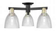 Innovations Lighting 716-3F-BAB-G382 - Castile - 3 Light - 24 inch - Black Antique Brass - Semi-Flush Mount
