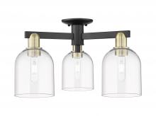 Innovations Lighting 716-3F-BAB-G558-6CL - Bella - 3 Light - 23 inch - Black Antique Brass - Semi-Flush Mount